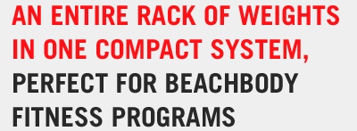 An entire rack of weights in ONE compact system